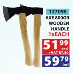 Arrow Cash And Carry AXE 800GR WOODEN HANDLE offer