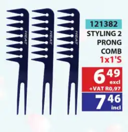 Arrow Cash And Carry Heat styling 2 prong comb offer