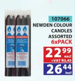 Arrow Cash And Carry Newden Colour Candles Assorted offer