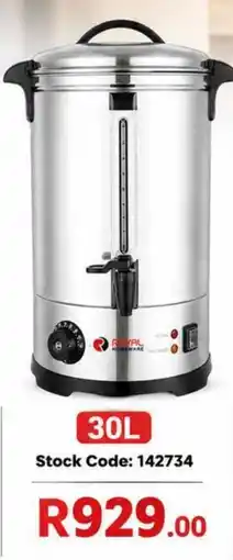 Africa Cash and Carry Royal Homeware 30L Coffee Maker offer