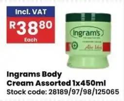 Africa Cash and Carry Ingram's Body Cream Assorted offer