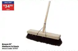Africa Cash and Carry Broom 12" Platform offer