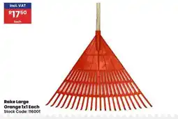 Africa Cash and Carry Rake Large Orange offer