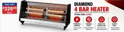 Africa Cash and Carry Diamond 4 Bar Heater offer