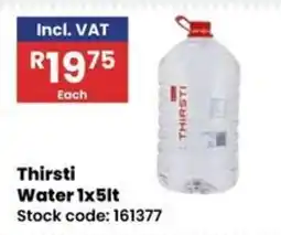 Africa Cash and Carry Thirsti Water offer