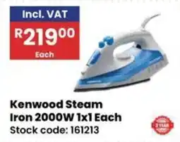 Africa Cash and Carry Kenwood Steam Iron offer
