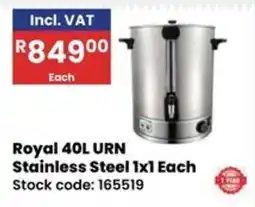 Africa Cash and Carry Royal 40L URN Stainless Steel offer