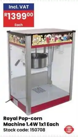 Africa Cash and Carry Royal Pop-corn Machine offer