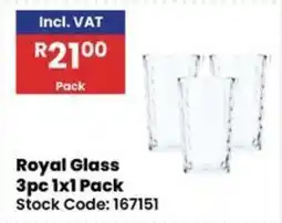 Africa Cash and Carry Royal Glass offer