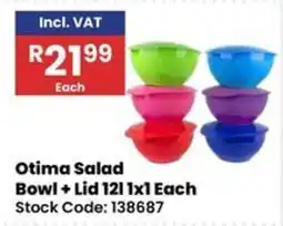 Africa Cash and Carry Otima Salad Bowl + Lid 12l offer
