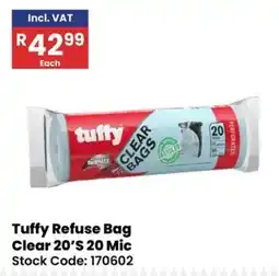Africa Cash and Carry Tuffy Refuse Bag Clear 20'S offer