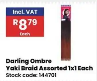 Africa Cash and Carry Darling Ombre Yaki Braid Assorted offer