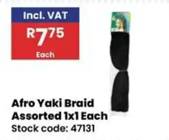 Africa Cash and Carry Afro Yaki Braid Assorted offer