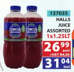 Arrow Cash And Carry Halls Juice Assorted offer