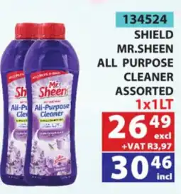 Arrow Cash And Carry Mr. Sheen shield all purpose cleaner assorted offer