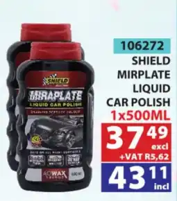Arrow Cash And Carry SHIELD MIRPLATE LIQUID CAR POLISH offer