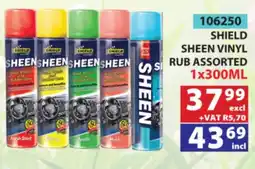 Arrow Cash And Carry SHIELD SHEEN VINYL RUB ASSORTED offer