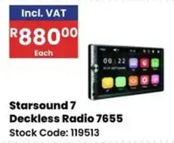 Africa Cash and Carry Starsound 7 Deckless Radio 7655 offer