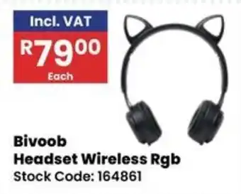 Africa Cash and Carry Bivoob Headset Wireless Rgb offer