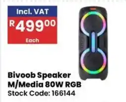Africa Cash and Carry Bivoob Speaker M/Media 80W RGB offer