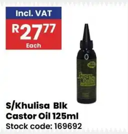 Africa Cash and Carry S/Khulisa Blk Castor Oil offer