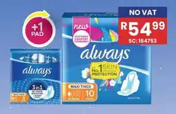 Africa Cash and Carry Always Maxi Thick Sanitary Pads offer