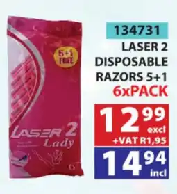 Arrow Cash And Carry Laser 2 Disposable Razors offer