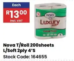 Africa Cash and Carry Nova T/Roll Luxury Soft offer