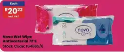 Africa Cash and Carry Nova Wet Wipe Antivacterial offer