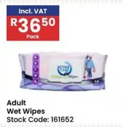Africa Cash and Carry Active Care Adult Wet Wipes offer