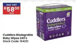Africa Cash and Carry Cuddlers Biodegradable Baby Wipes offer