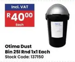 Africa Cash and Carry Otima Dust Bin 25l Rnd offer