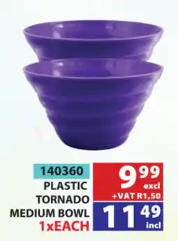 Arrow Cash And Carry Plastic Tornado Medium Bowl offer