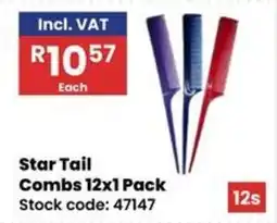 Africa Cash and Carry Star Tail Combs offer