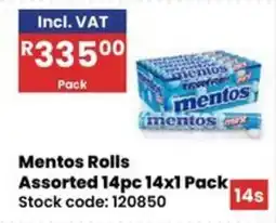 Africa Cash and Carry Mentos Rolls Assorted offer