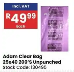 Africa Cash and Carry Adam Clear Bag offer