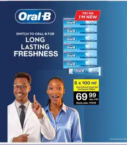Africa Cash and Carry Oral-B Extra Fresh Gel Toothpaste offer