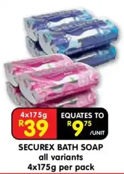 Shoprite Securex Bath Soap offer