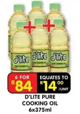 Shoprite D'LITE PURE COOKING OIL offer
