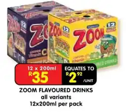 Shoprite ZOOM FLAVOURED DRINKS offer