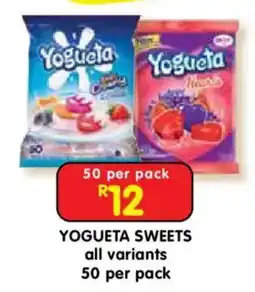 Shoprite YOGUETA SWEETS offer