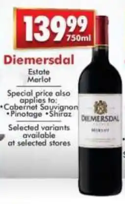 Prestons Diemersdal Estate Merlot offer
