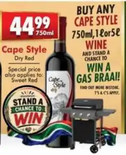 Prestons Cape Style Dry Red offer