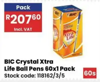 Africa Cash and Carry BIC Crystal Xtra Life Ball Pens offer