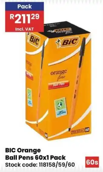 Africa Cash and Carry BIC Orange Ball Pens offer