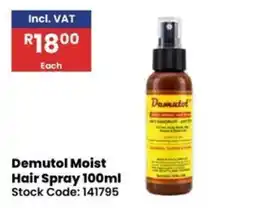 Africa Cash and Carry Demutol Moist Hair Spray offer