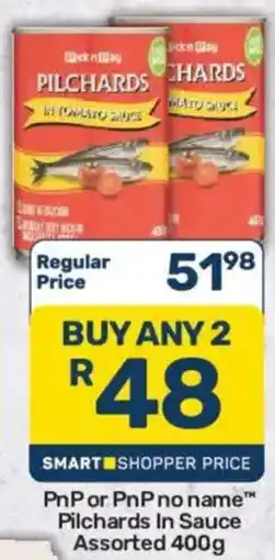 Pick n Pay PnP or PnP no name™ Pilchards In Sauce Assorted offer