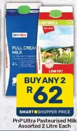 Pick n Pay PnP Ultra Pasteurised Milk Assorted offer