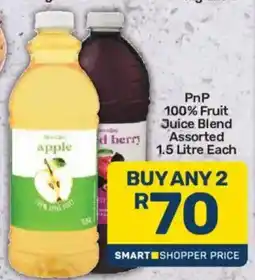 Pick n Pay PnP 100% Fruit Juice Blend Assorted offer