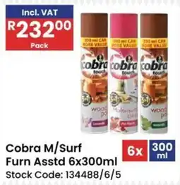 Africa Cash and Carry Cobra M/Surf Furn Asstd offer